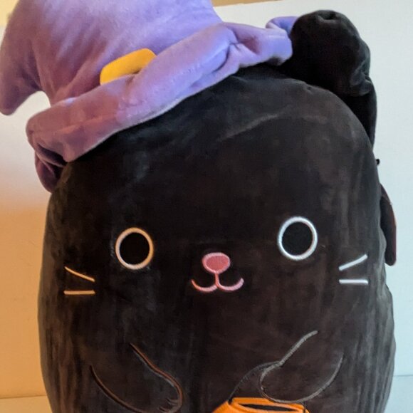 Squishmallows Other - NWT HTF 16"+ Calio Black Cat Squishmallows Witch Hat JOL Halloween Plush Animal